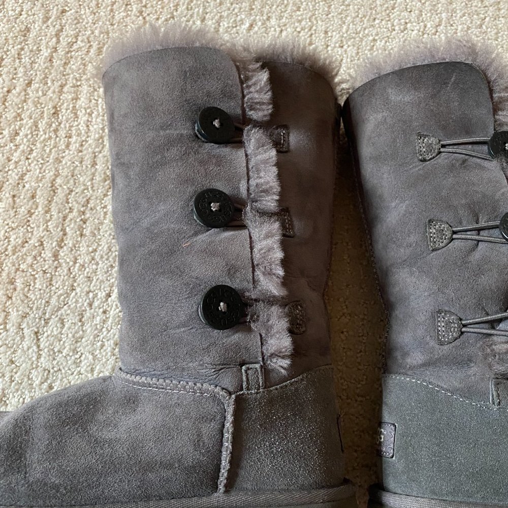 Ugg Grey Bailey Button Triplet Boot - image 5
